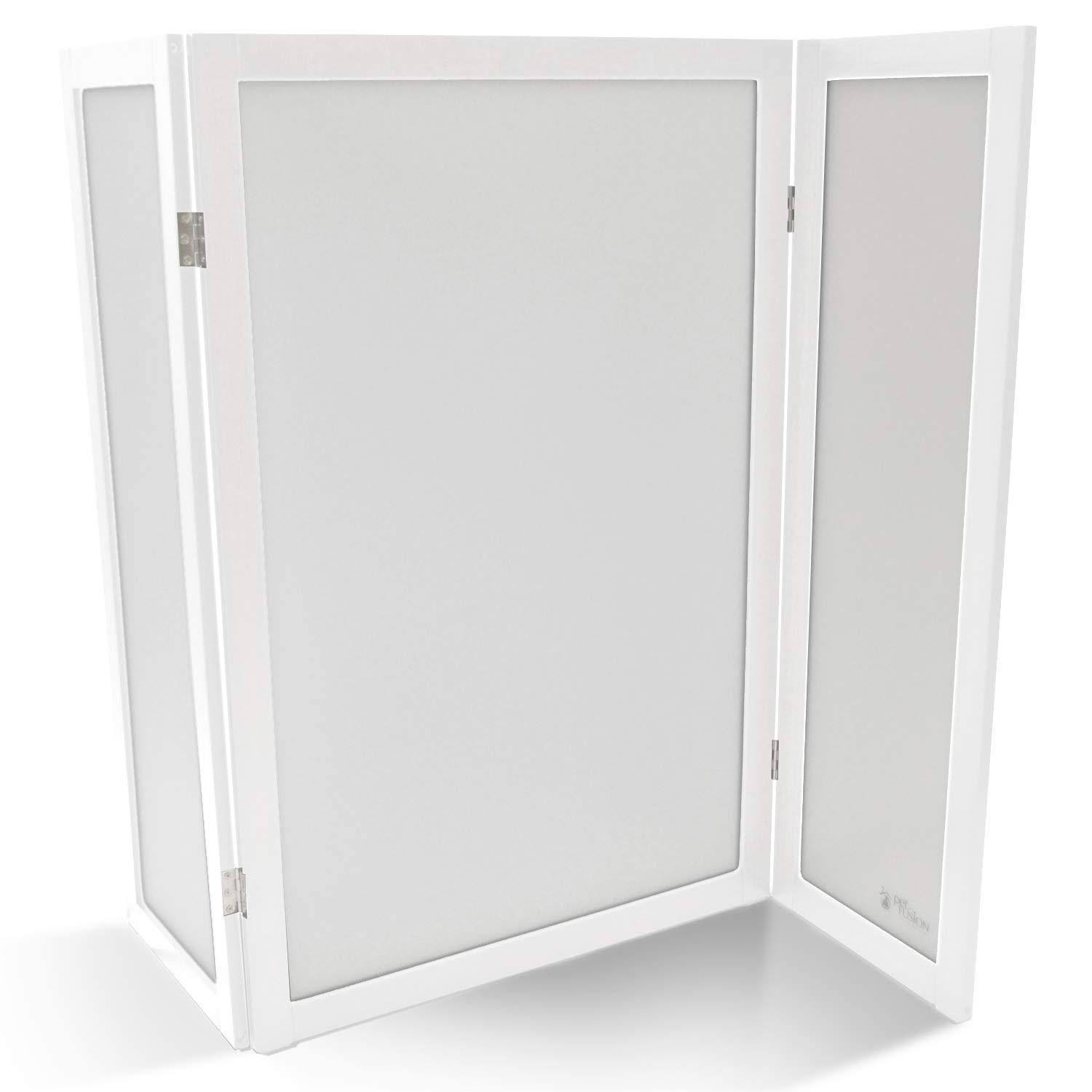 PetFusion ModestCat Litter Box Privacy Screen Cloud White