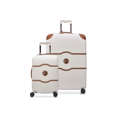 DELSEY PARIS Chatelet Air 2.0 Hardside Luggage with Spinner Wheels, Angora, Checked-Large 28 Inch