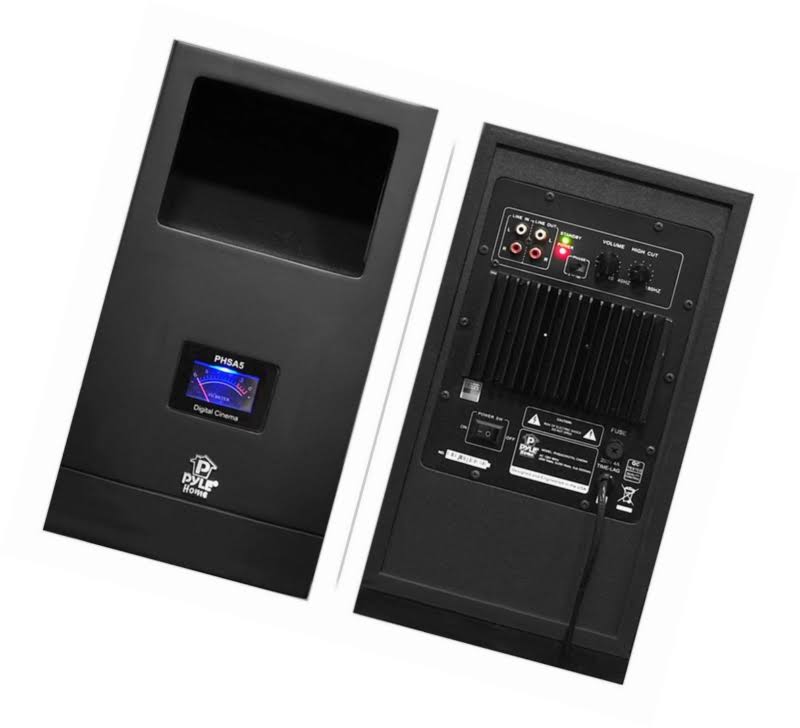 Pyle 5.1 Home Theater System with Active Subwoofer and Five Satellite PHSA5