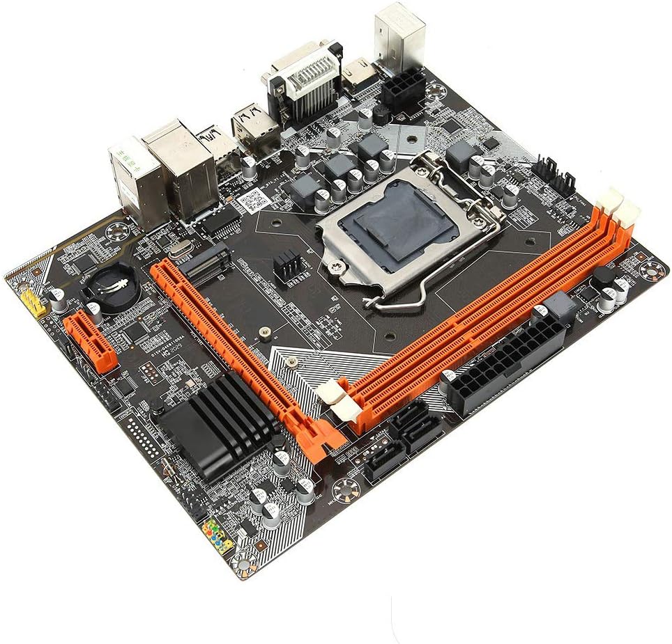 Desktop Computer Motherboard, DDR3 1066/1333/1600MHz LGA 1155 PC Main Board Support NVME+NGFF Dual Mode Hard Disk+SATA, 6‑Channel Sound Card
