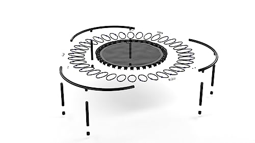 bellicon Fitness Rebounder | Screw-on Legs & Bungee Suspension up to 200 lbs | 3-part Frame Rebounder