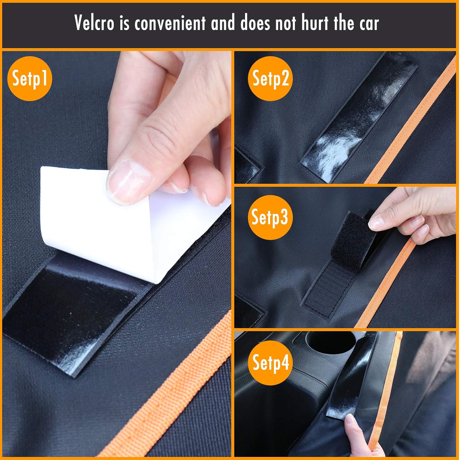 Pet Cargo Cover Liner for Car and SUV,Van & Jeep Washable, Waterproof Nonslip Trunk Free Pet Barrier Universal Pet Seat Cover (Yellow)