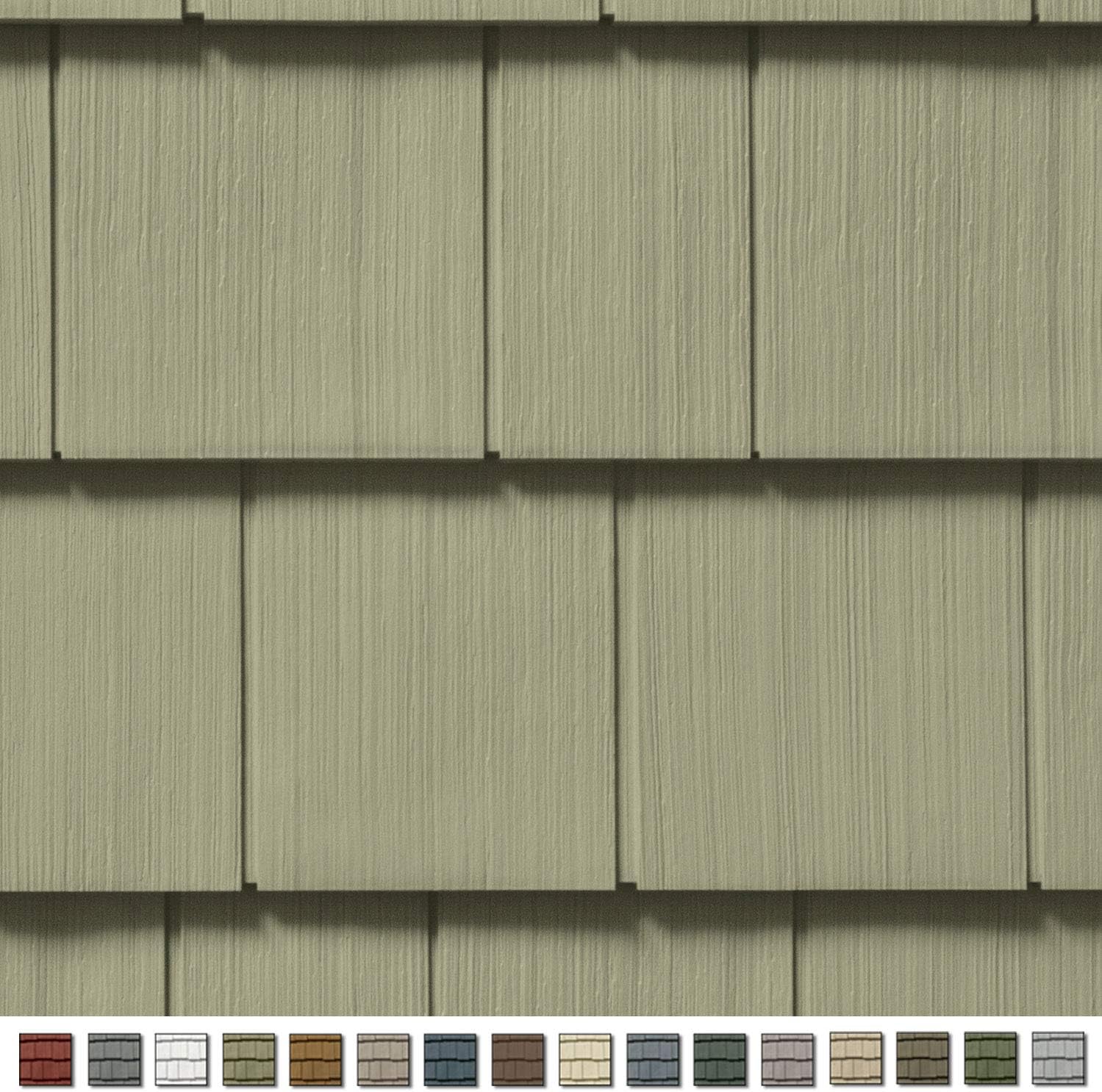 Cedar Impressions Double 7in. Straight Edge Perfection Shingles Siding (1/2 Square) Savannah Wicker