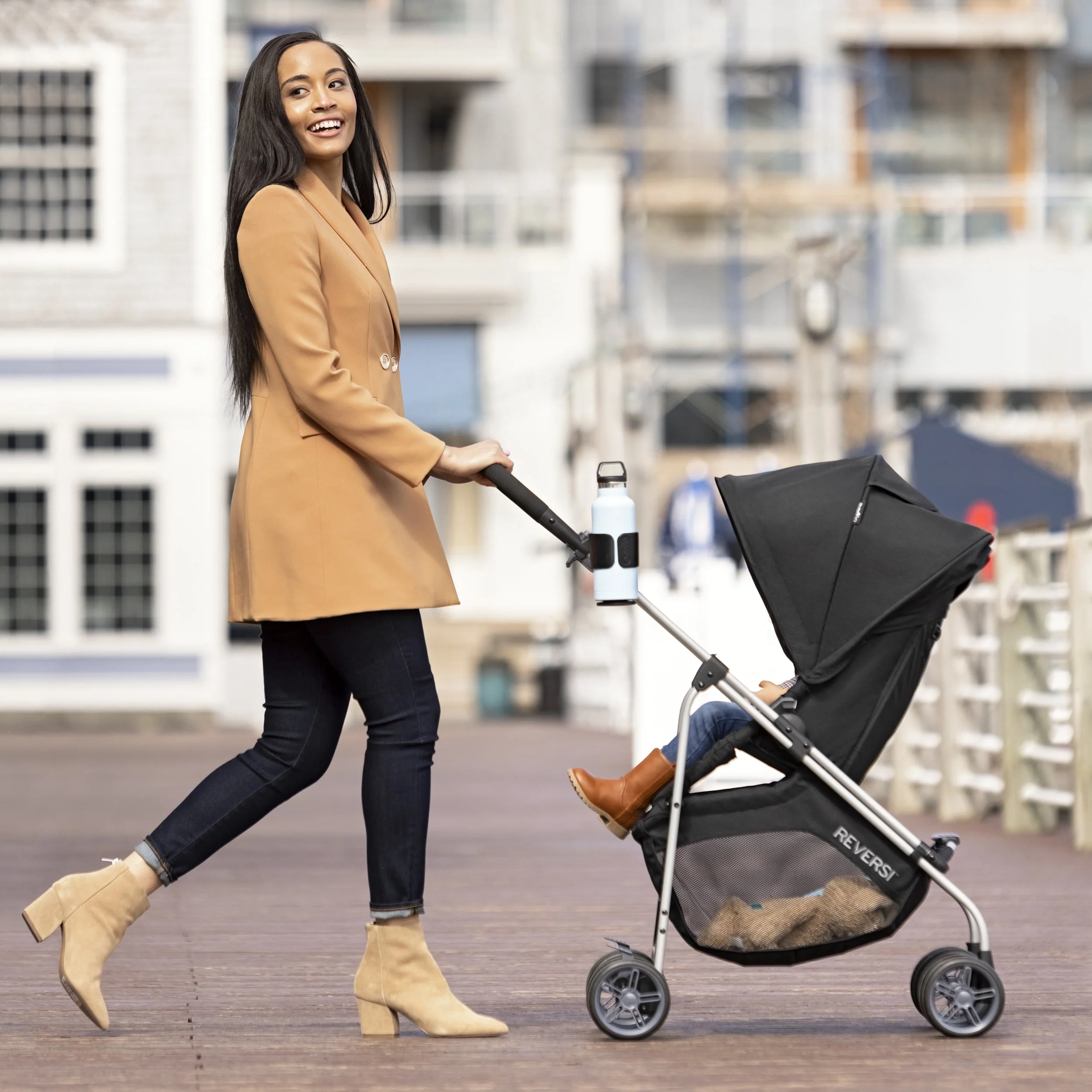 Evenflo Reversi Lightweight Reversible Stroller (Altair Black), Unisex