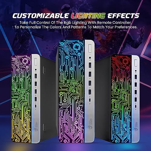 BTO RGB Gaming Desktop PC Bundle - Intel Core i7 6th Gen, 16GB DDR4 Ram, 512GB SSD, NVIDIA GT-1030 2GB GDDR5, New 22 Inch Monitor – Prebuilt Computer for PC Gaming - Windows 10 Pro (Renewed)