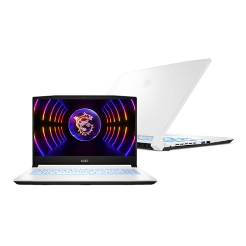 EXCaliberPC 2023 MSI Sword 15 A12UC Gaming Laptop (Intel Core i5-12450H, 64GB RAM, 1TB NVMe SSD, NVIDIA GeForce RTX 3050, 15.6" 144Hz FHD, Windows 11) - White