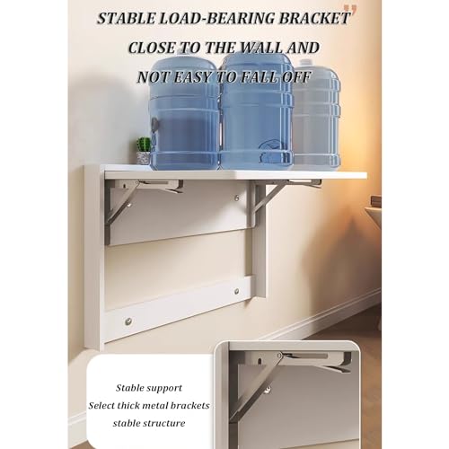 Fold Down Laundry Table,Wall Mounted Desk Folding,Folding Wall-Mounted Drop-Leaf Table,Space Saving,for Kitchen Laundry Room Bathroom Bedroom,Folding Design. (Size : L60*W40cm)