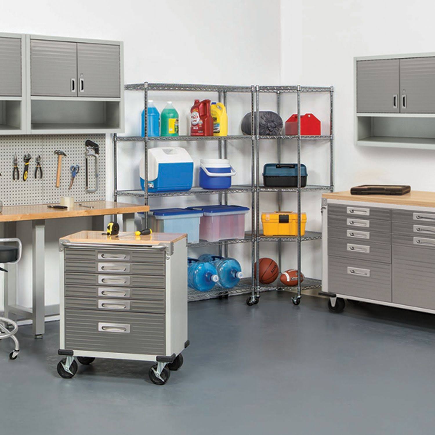 Members Mark 6-Level Commercial Storage Shelving, Grey