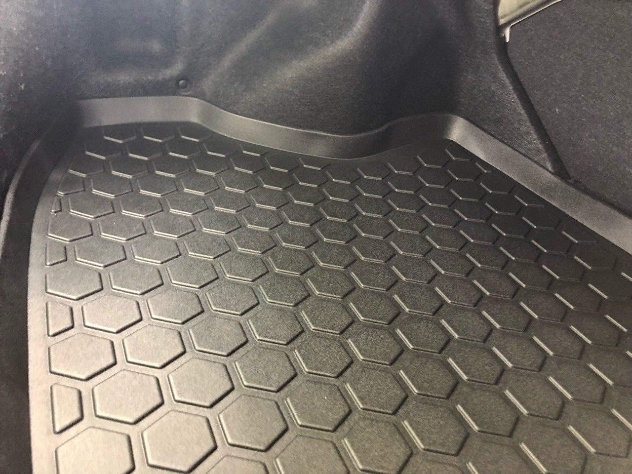 Cargo Liner Car & Trunk Tray Mat for Honda Civic Sedan 2006-2015 Protector Cover Waterproof Anti-Slip in Heavy Duty Black