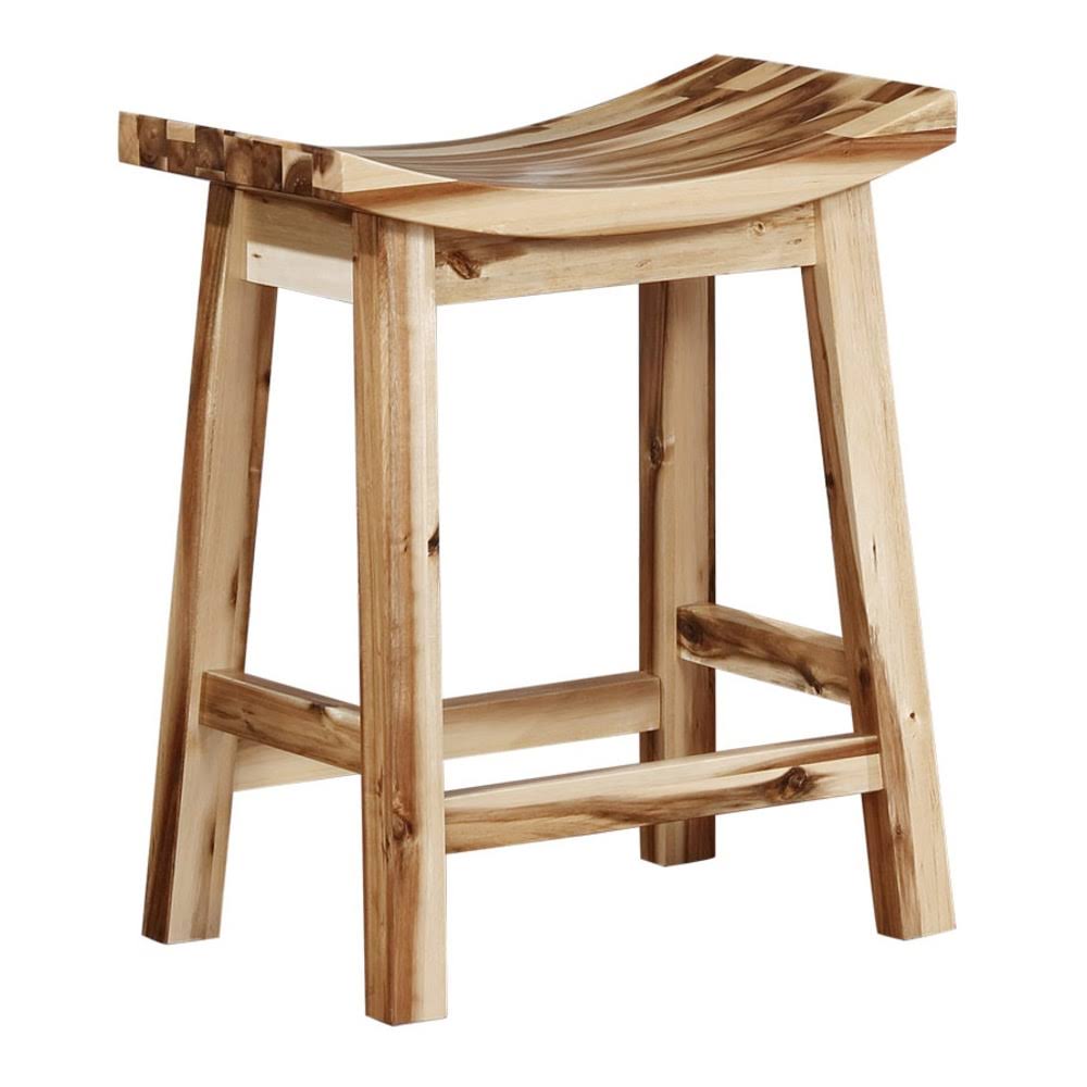Powell Daire Saddle Counter Stool, Natural