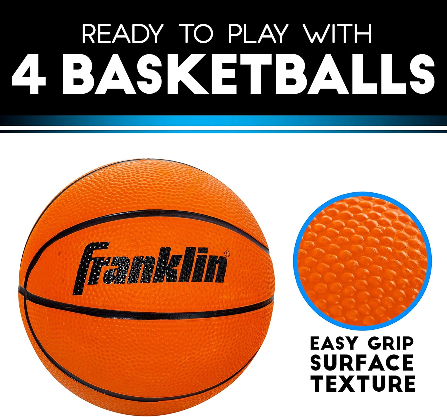 Franklin Sports Arcade Basketball Game - Dual Shot - Indoor Mini Basketball Hoop Shootout Game - (4) Mini Basketballs Included - Electronic Basketball Game