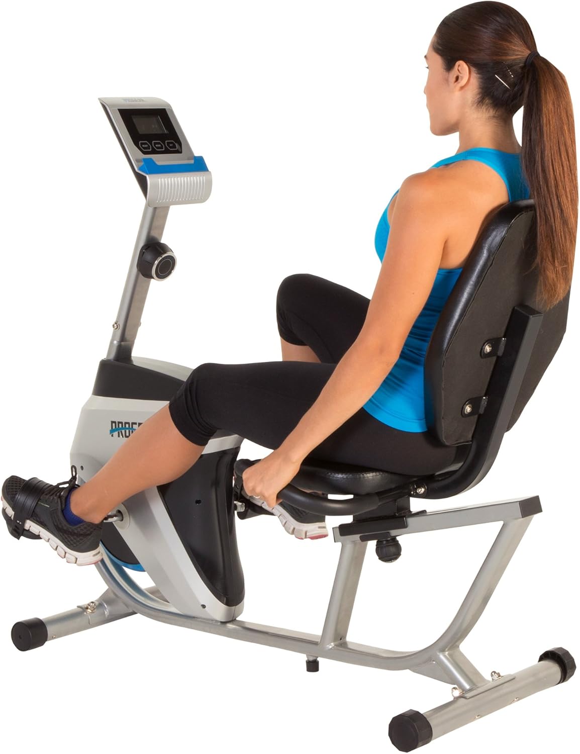 Progear 555LXT Magnetic Tension Recumbent Bike with Workout Goal Setting Computer