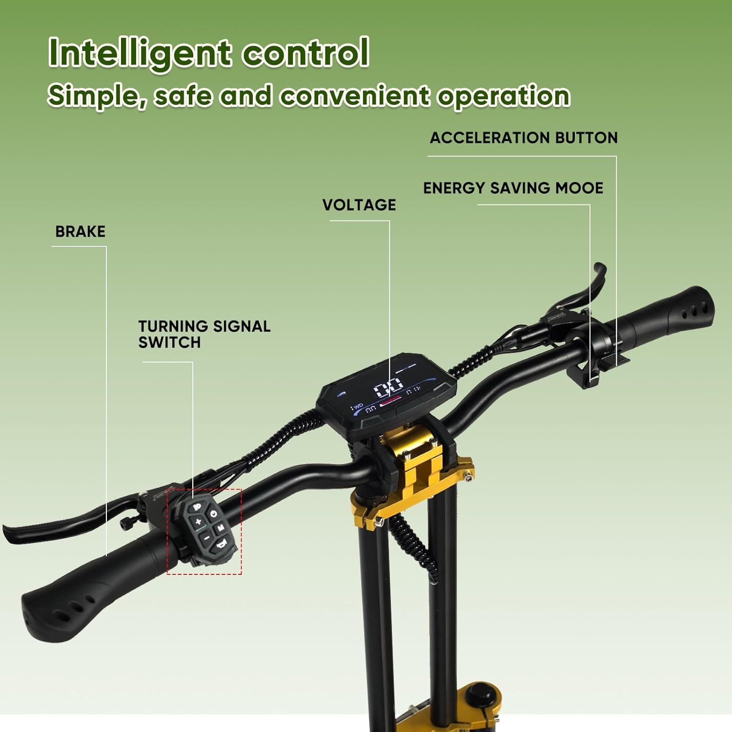 Adult Electric Scooter, 11-inch 6000W high Power Dual Drive Sports Scooter with seat, 7-inch LCD Display 60V40AH Range 80 Miles, Maximum Speed 60MPH, Off-Road Tires Electric Scooter.