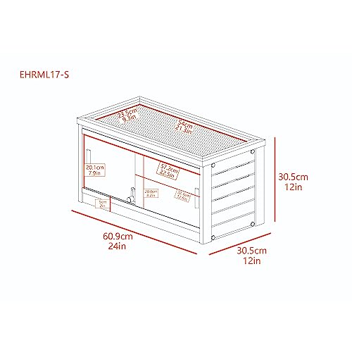 New Age Pet® ECOFLEX 36" Medium Mojave Reptile Habitat Enclosure Lounge in Grey