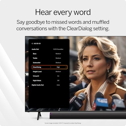 VIZIO 5.1.2 Elevate SE Soundbar, Wireless Subwoofer, Surround Sound w/Dolby Atmos & DTS:X, Bluetooth Speaker, QuickFit™ Compatible – SL512X-08 (New, 2024 Model)