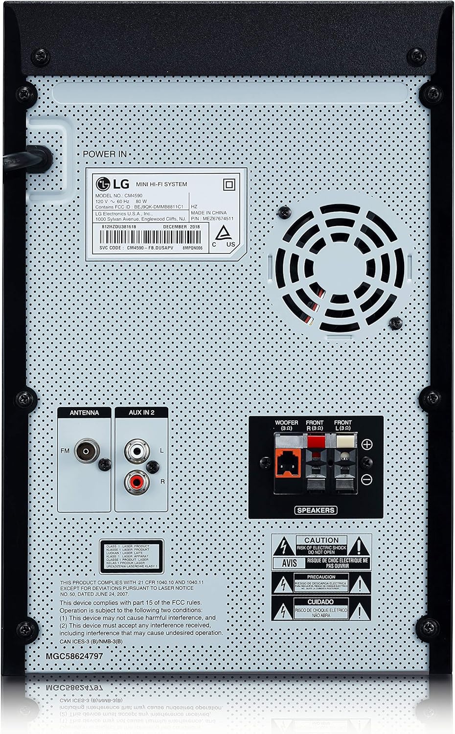 LG CM4590 XBOOM XBOOM Bluetooth Audio System with 700 Watts Total Power,Black