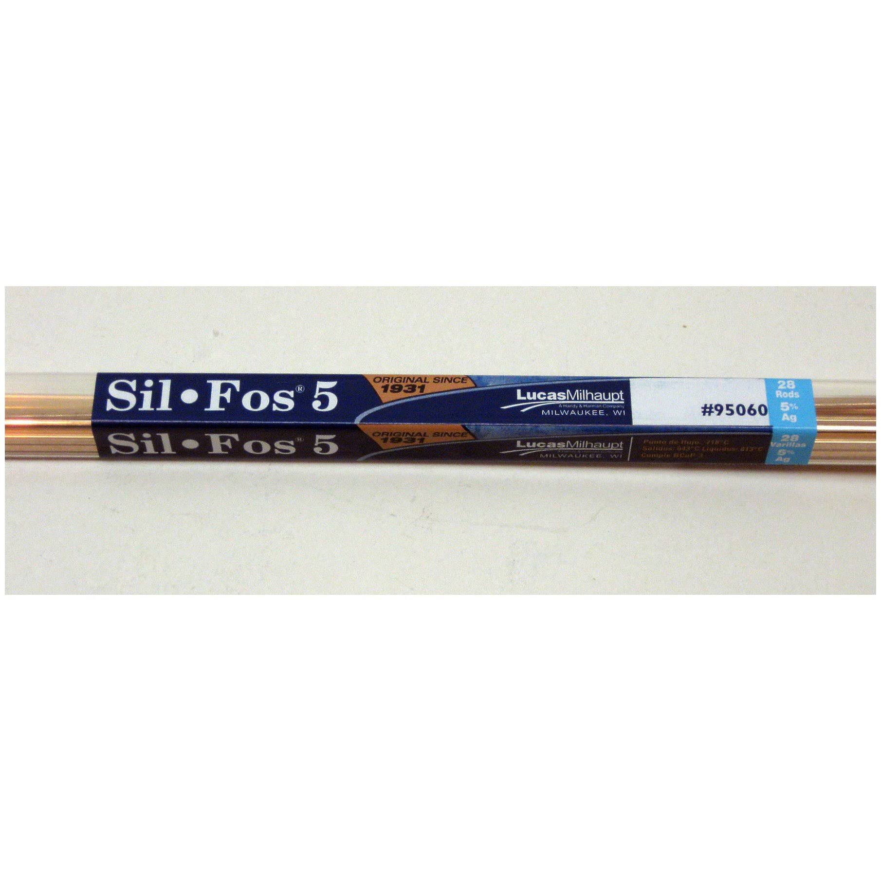 Lucas Milhaupt 95060 Sil-Fos 5 28 Rods, 5% Silver