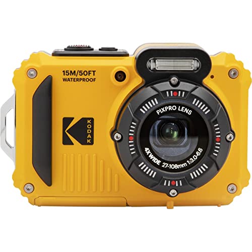 Kodak PIXPRO WPZ2 16MP Full HD Waterproof Rugged Digital Camera, Blue, Bundle with 32GB Memory Card and Camera Bag