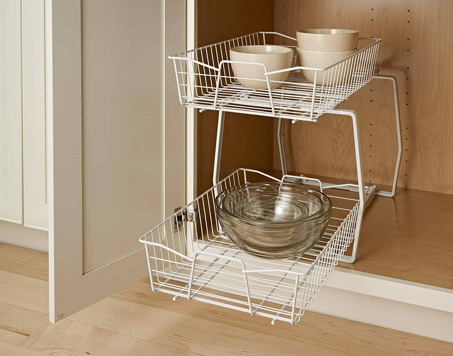 ClosetMaid 3609 2 Tier 14-inch Kitchen Cabinet Organizer, White