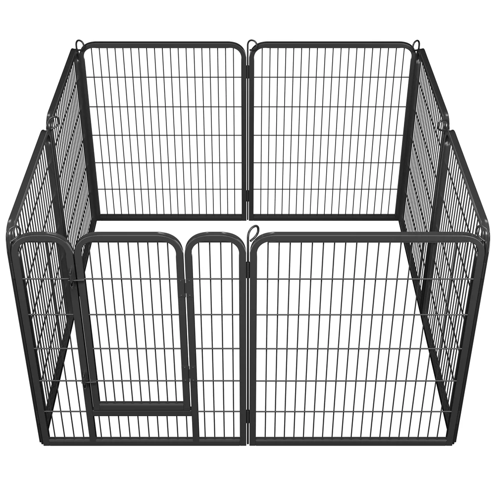 Yaheetech 16 Panels 40″ H Dog Playpen Outdoor Indoor, Black