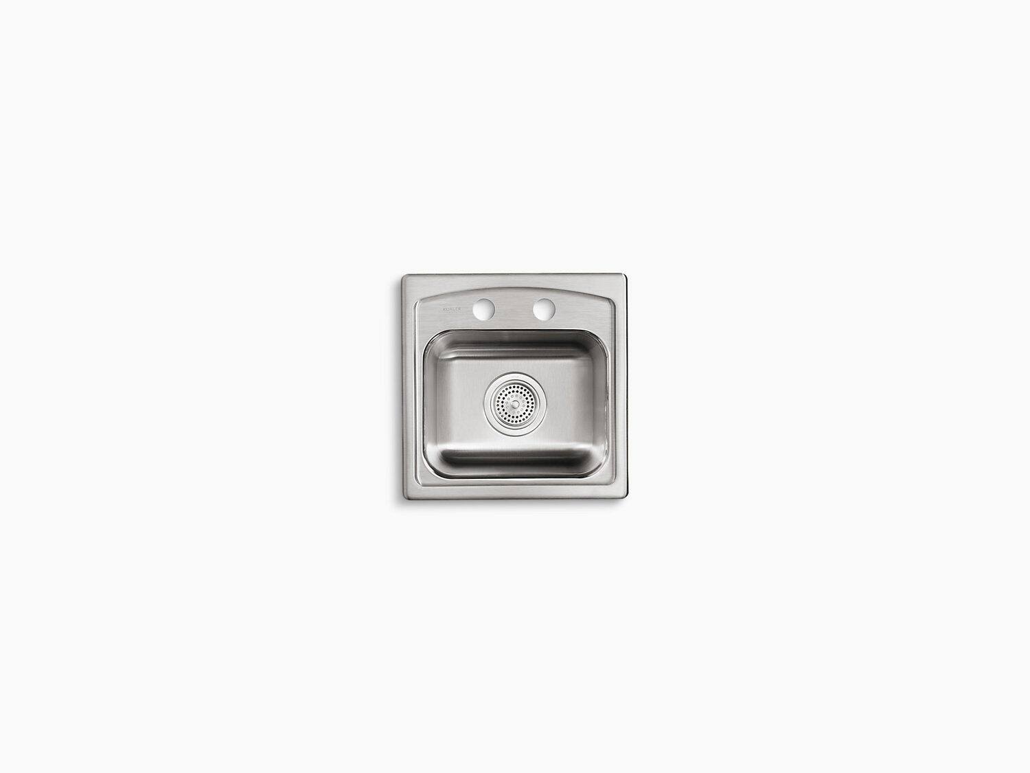 Kohler K-3349-2-NA Toccata Bar Sink Stainless Steel