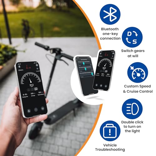 500W Electric Scooter for Adults - 17-20MPH Top Speed & 17-21-Miles Range, Foldable Commuter E-Scooter with 8.5" Solid Tires, Smart App Control, Dual Brake System, UL2272 Certified