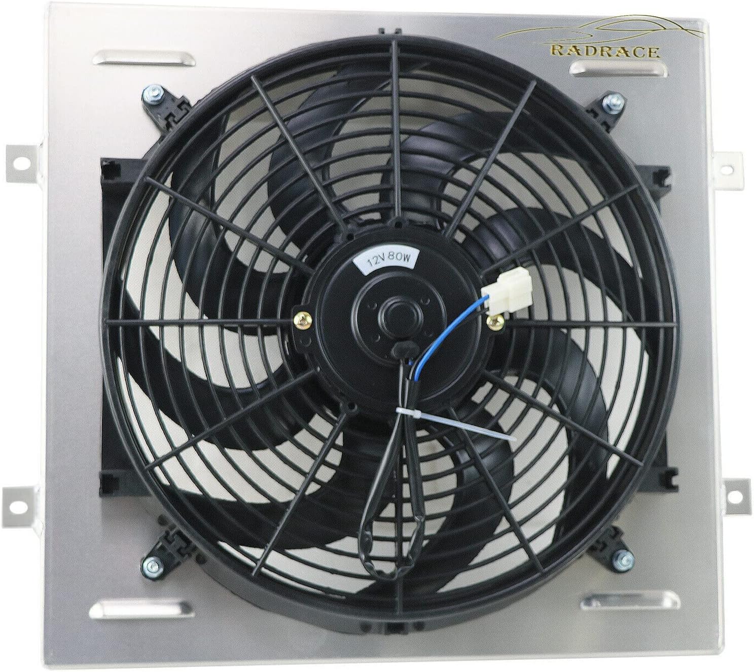 RadRace Aluminum Radiator Shroud 14" Fan for 1964 1965 1966 64 65 66 Ford Mustang Falcon Comet V8
