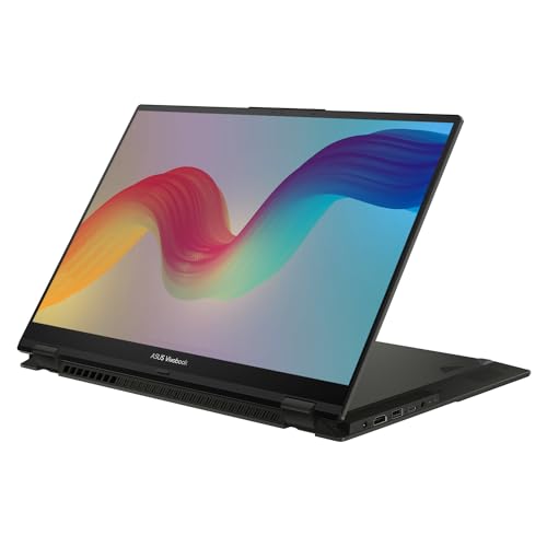 ASUS Vivobook S 16 Flip 2-in-1 Laptop, 16" WUXGA Touchscreen, Intel Core i9-13900H, 16GB SSD, 1TB SSD, IR Camera, HDMI, Wi-Fi 6, Windows 11 Home, Midnight Black