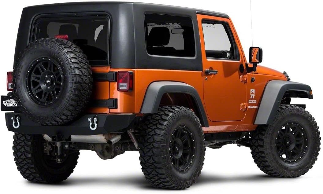 Barricade Trail Force HD Rear Bumper Compatible with 07-18 Jeep Wrangler JK
