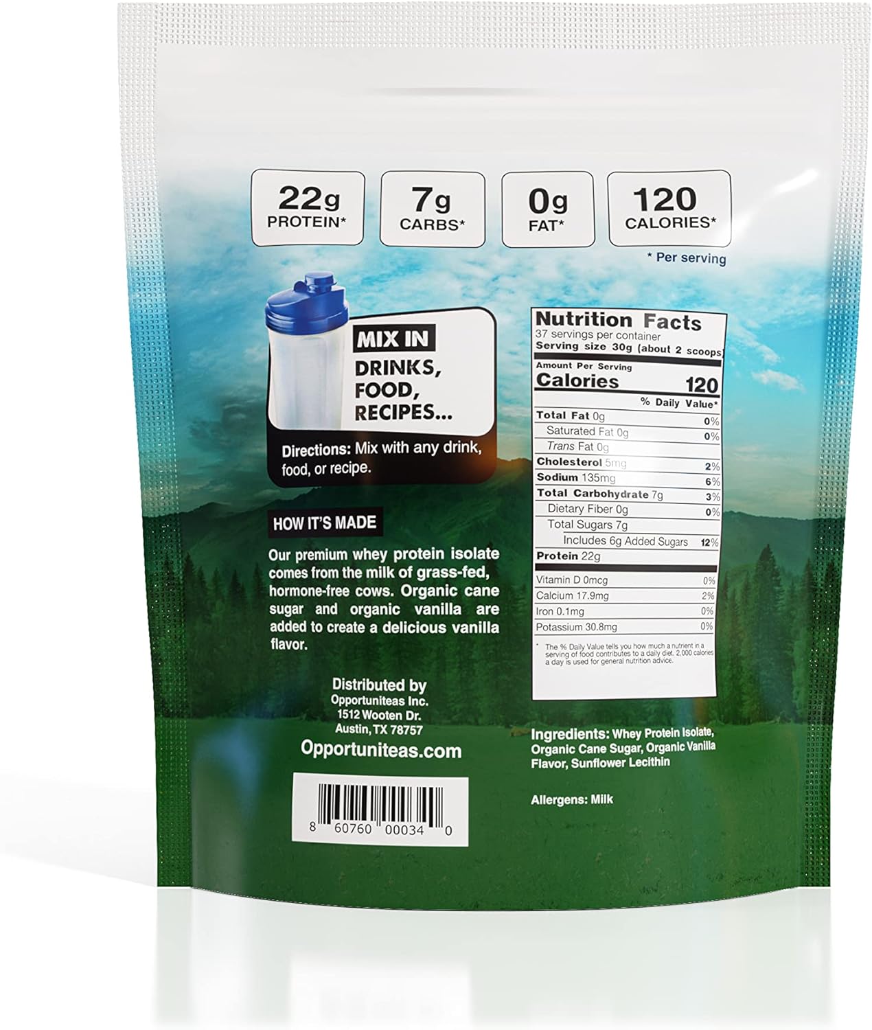 Grass Fed Whey Protein Powder Isolate - Unflavored - Low Carb Keto & Paleo Diet Friendly - Pure Grass-Fed Protein for Shakes, Smoothies, Drinks & Recipes - Non GMO & Gluten Free - 2.5 Pounds Pack of 2