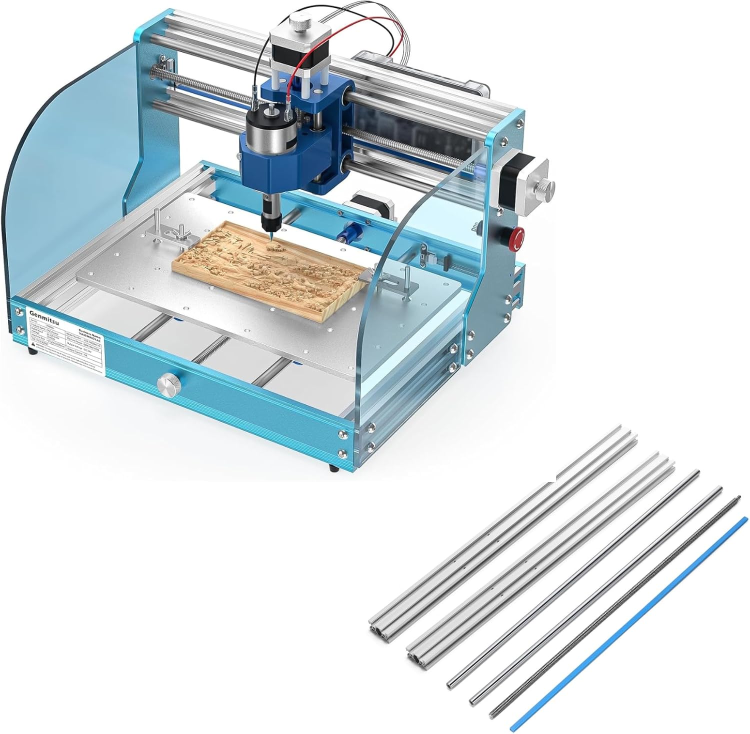 Genmitsu 3018-PROVer V2 CNC Router Machine for Beginner + Y-Axis Extension Kit