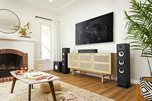 Polk Monitor XT10 Home Subwoofer, 10" Deep Bass Woofer, 100W Class D Amplification, Dolby Atmos, Auro 3D & DTS:X Compatible, Black