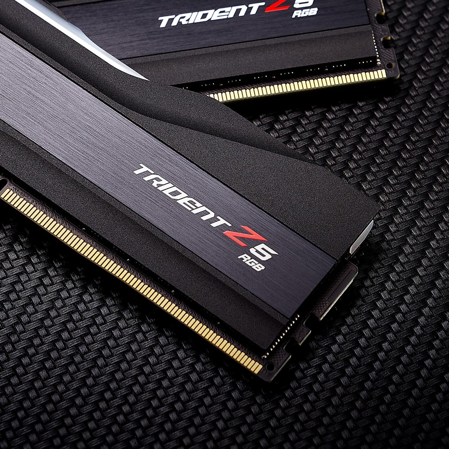 G.SKILL Trident Z5 RGB Series (Intel XMP 3.0) DDR5 RAM 32GB (2x16GB) 5600MT/s CL36-36-36-89 1.20V Desktop Computer Memory UDIMM - Matte Black (F5-5600J3636C16GA2-TZ5RK)
