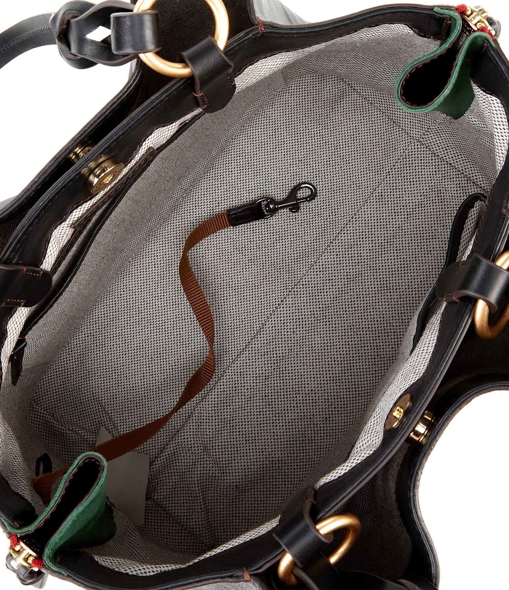 Dooney u0026 Bourke Large Zip Barlow Florentine Leather Black