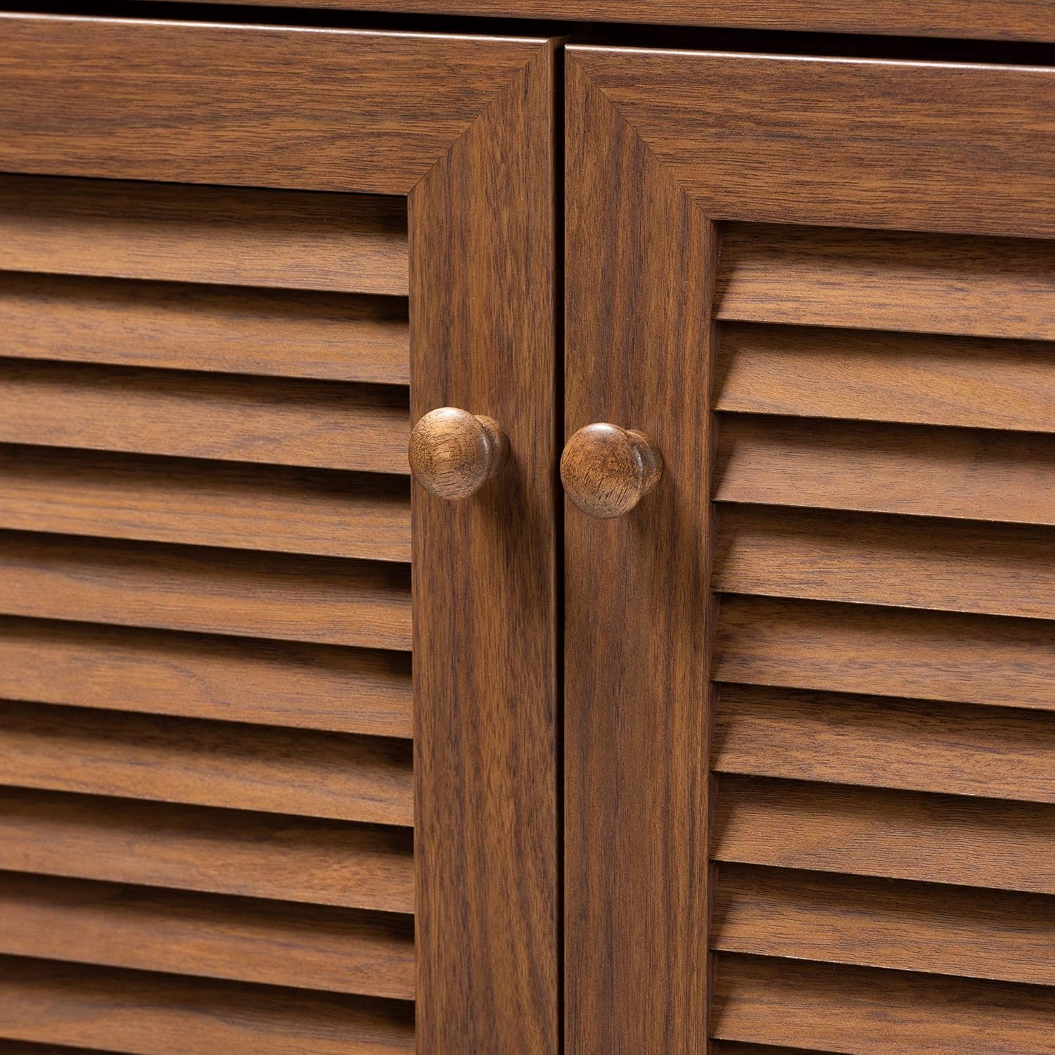 Baxton Studio Shoe Cabinets, One Size, Walnut