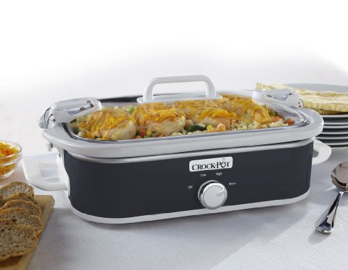 Crock-Pot Small 3.5 Quart Casserole Manual Slow Cooker and 7 Quart Oval Manual Slow Cooker