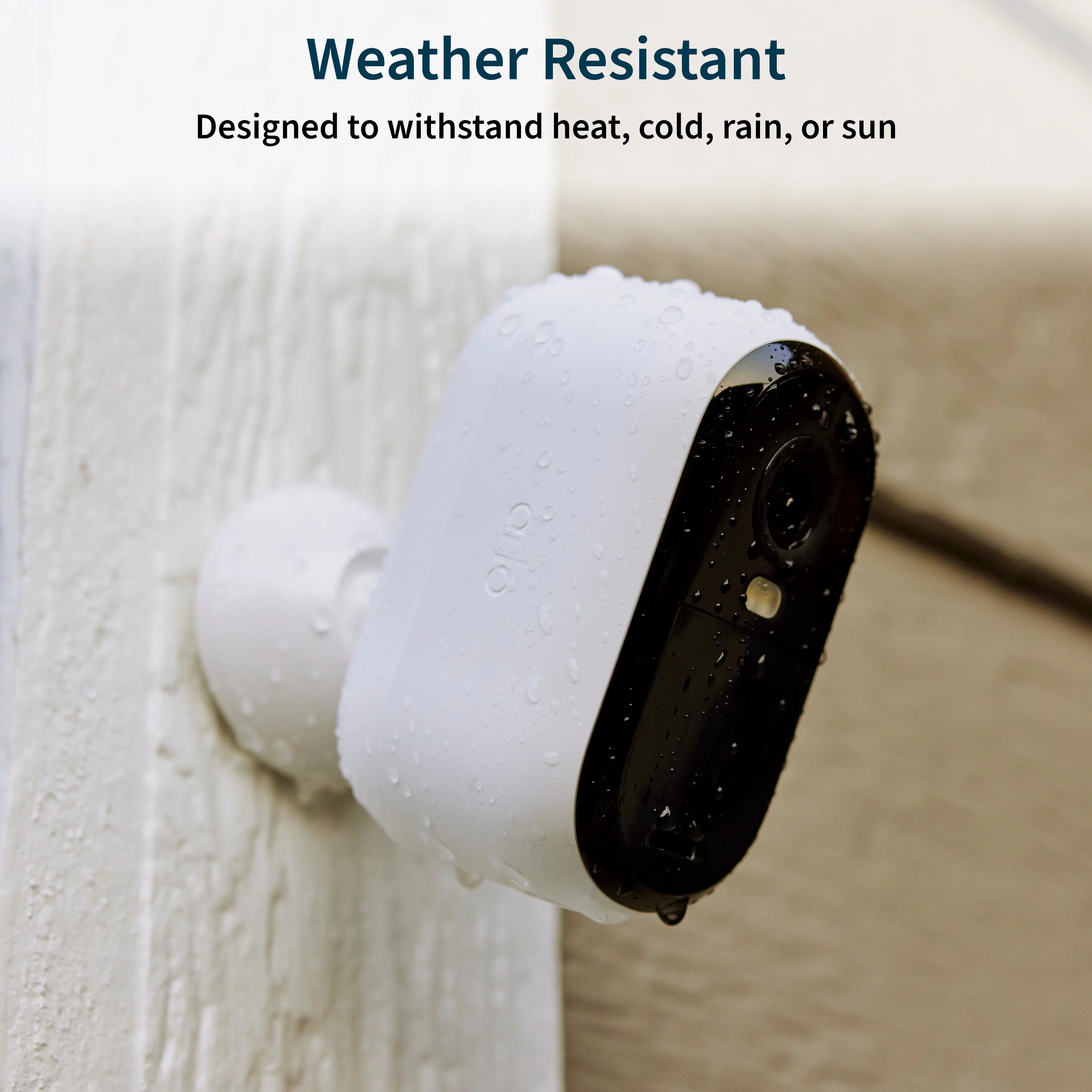 Arlo Essential Outdoor Camera 2K (2nd Generation) - Wireless Security Surveillance Camera - 3 Cam - White, VMC3350-1WMNAS