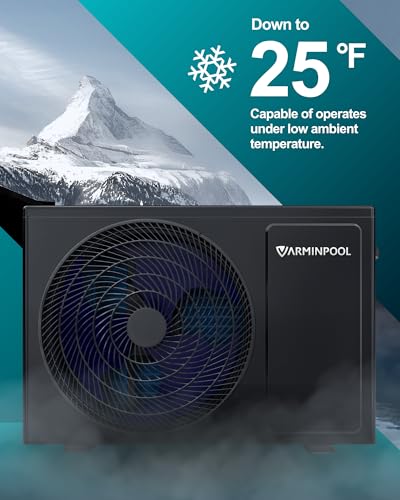27000BTU Smart Electric Pool Heater for In and Above Ground Pool up to 7,000 Gals, Pool Heat Pump with Schedule Function and Control via APP, Titanium Heat Exchanger, 120V
