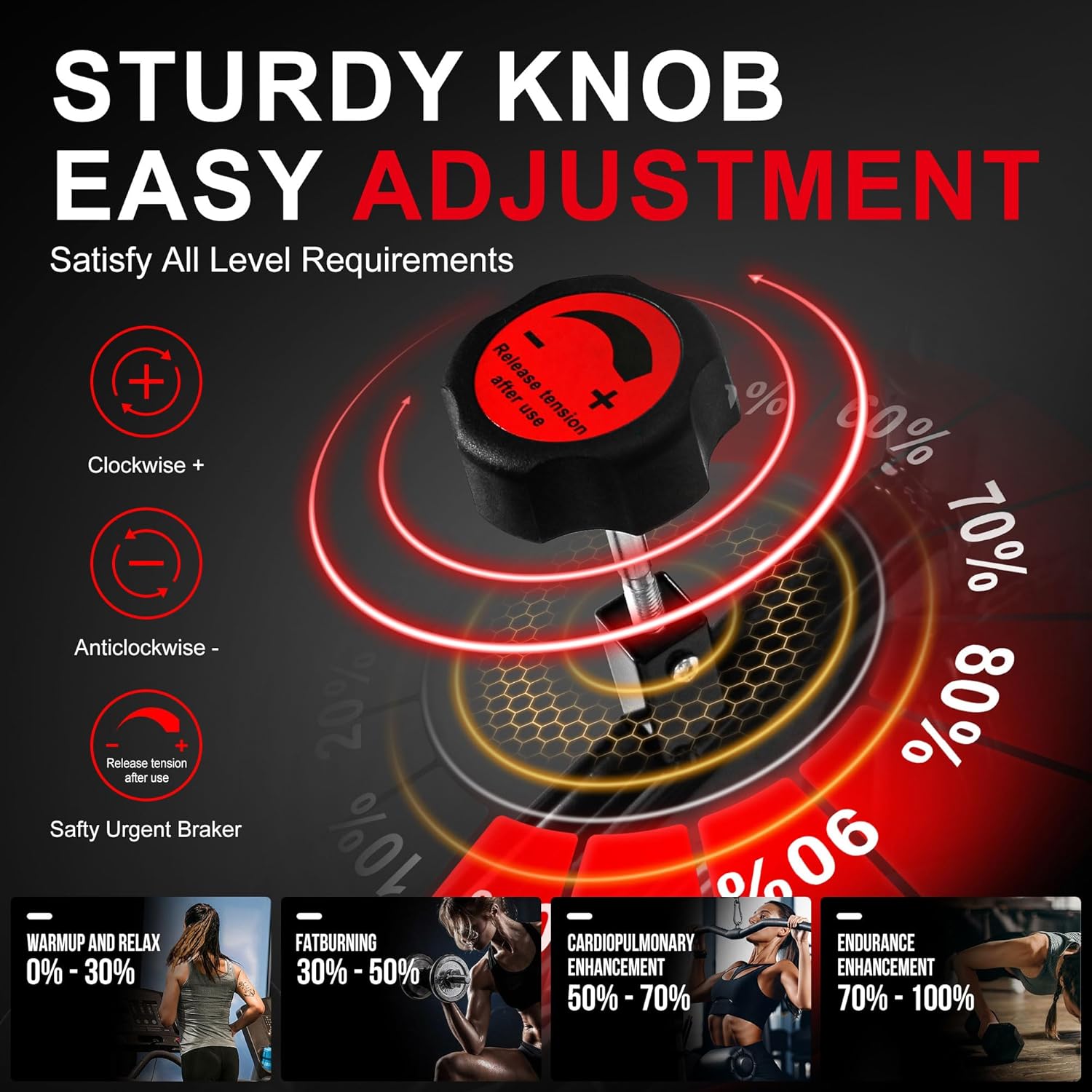 Spin Bike, Brake Pad Stationary Bike for Home, Indoor Cycling Bike with Heavy Flywheel, Comfortable Seat Cushion，Exercise Bike