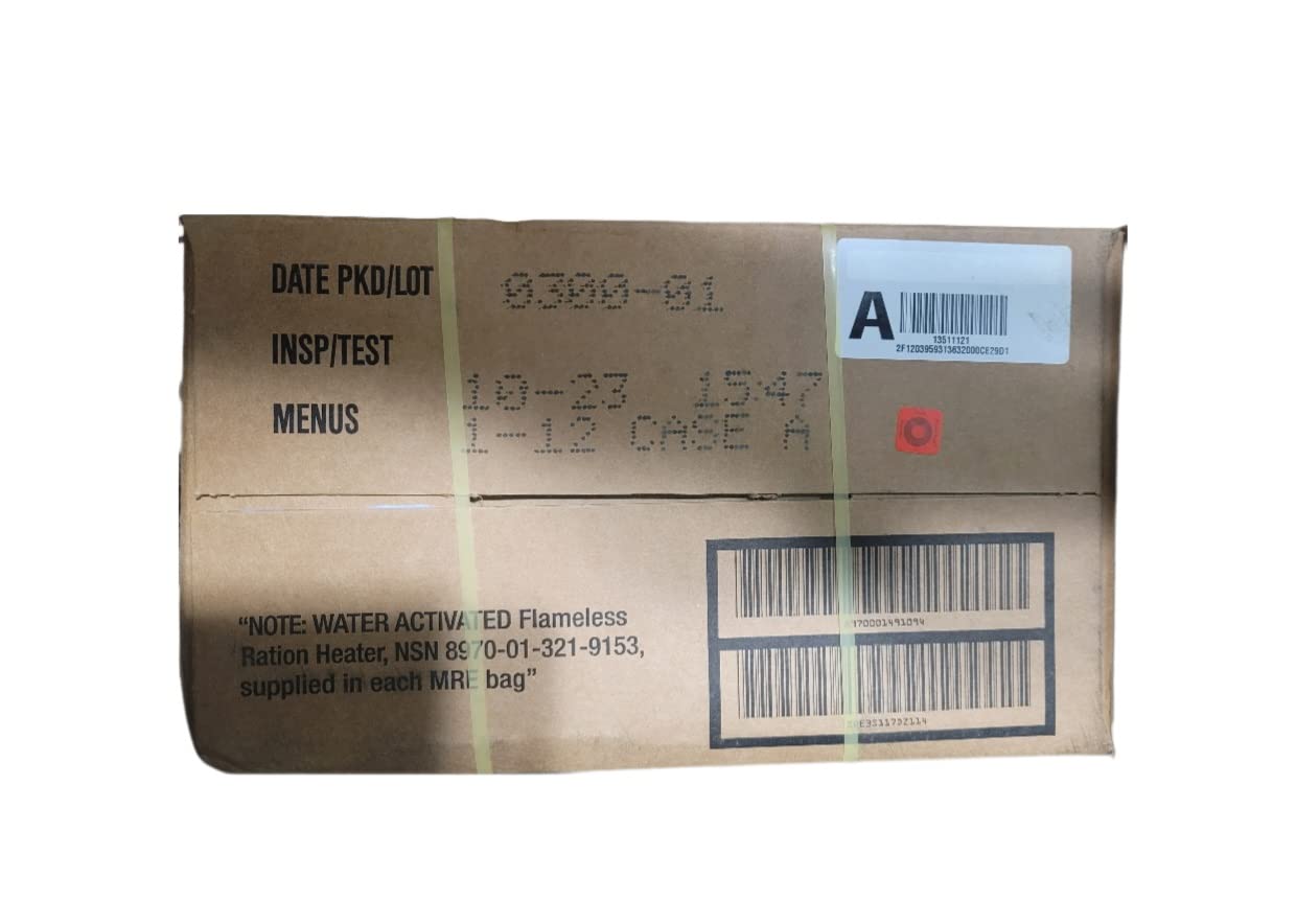 2023 Inspection Dated MRE (Meals-Ready-To-Eat) Case – Military MRE Random Case "A or B"