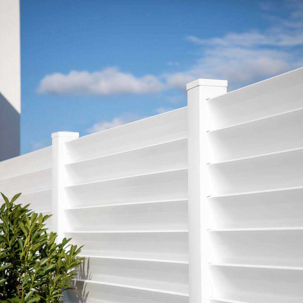 Barrette Outdoor Living 6 ft. x 6 ft. Louvered Fence Panel - Shop Hardware Tools Online Store