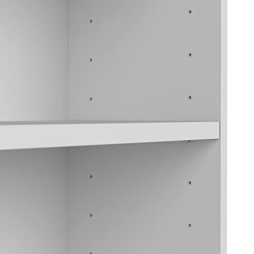 Bush Furniture Universal Tall 5 Shelf Bookcase in Black - Set of 2, Matching Storage and Display Bookshelves for Home Office or Living Room Organization