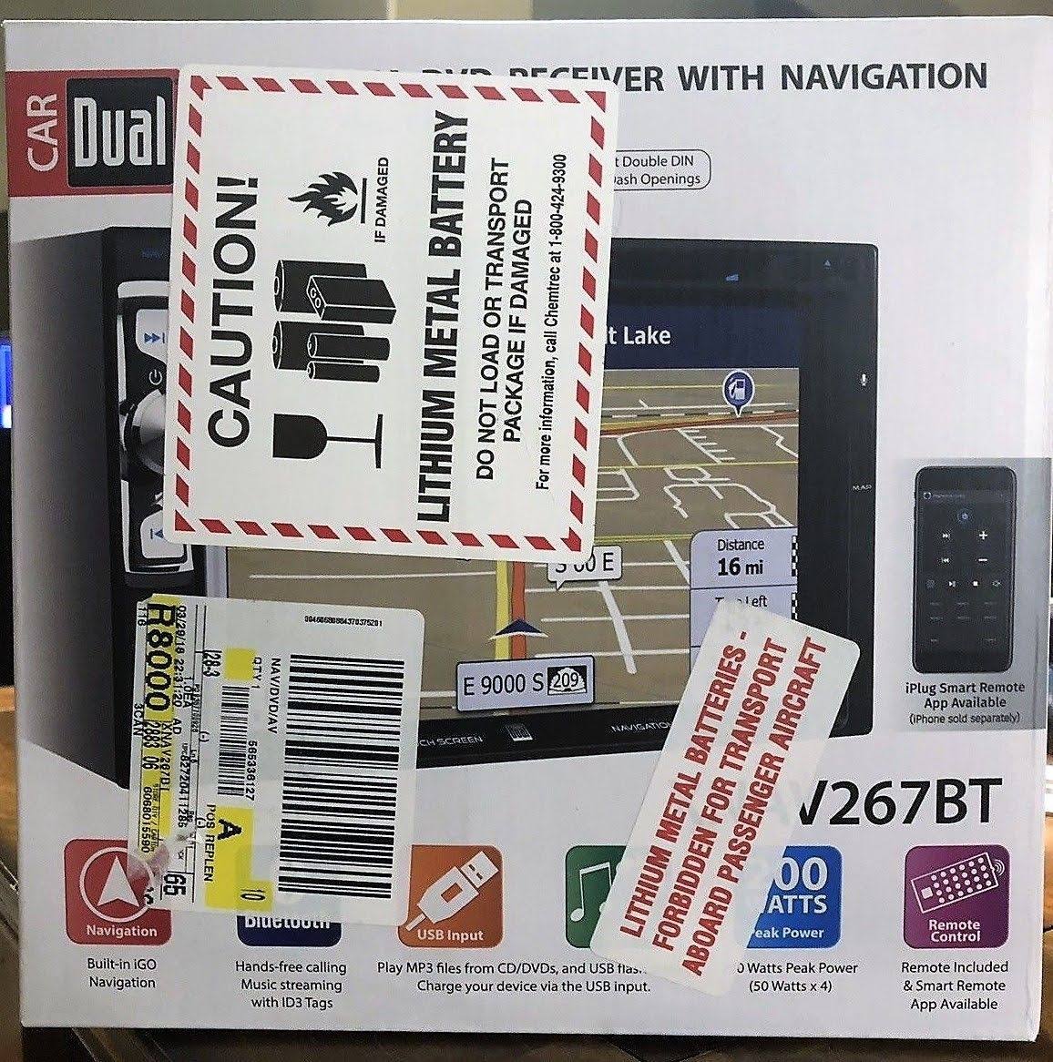 Dual Electronics XNAV267BT 6.2 inch LED Backlit LCD Multimedia Touch