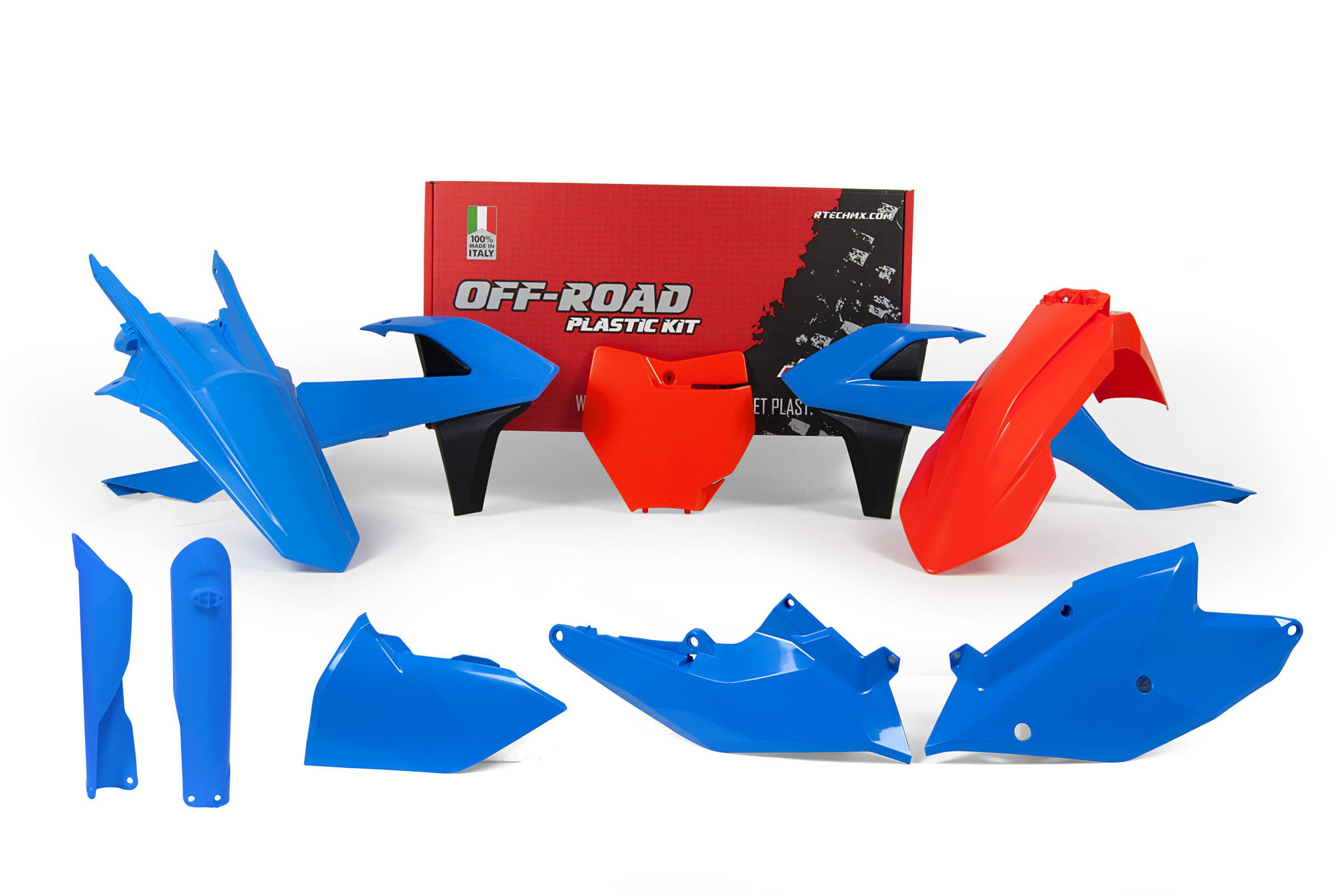 Racetech Plastic Kits Replica KTM 2018 Orange Light Blue