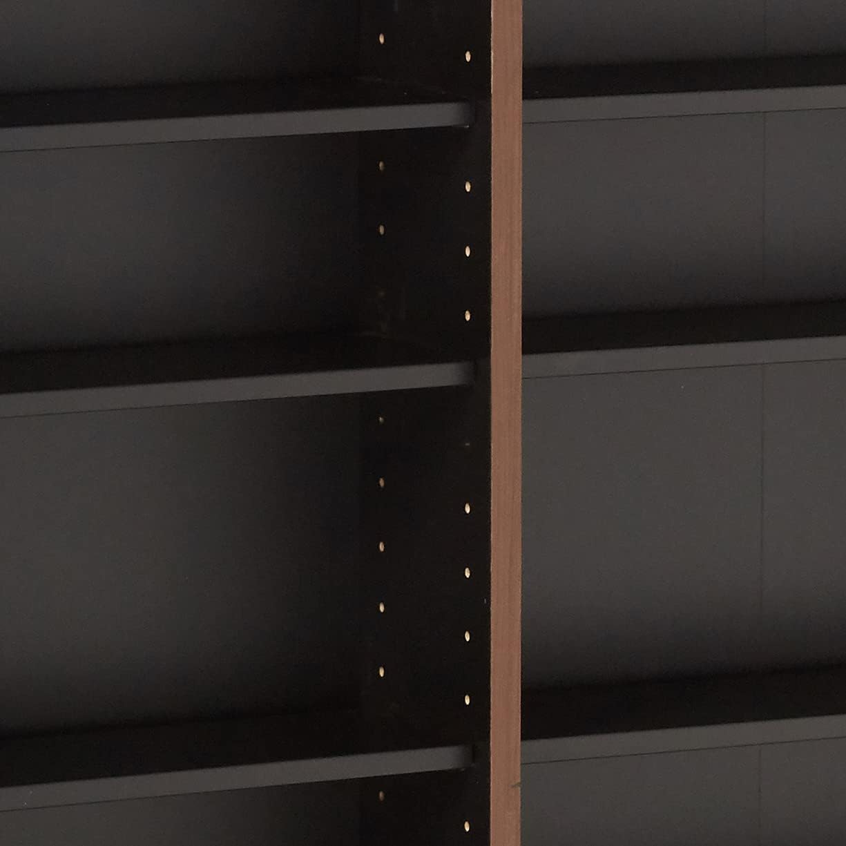 Prepac Triple Width Wall Storage Cabinet, Cherry and Black