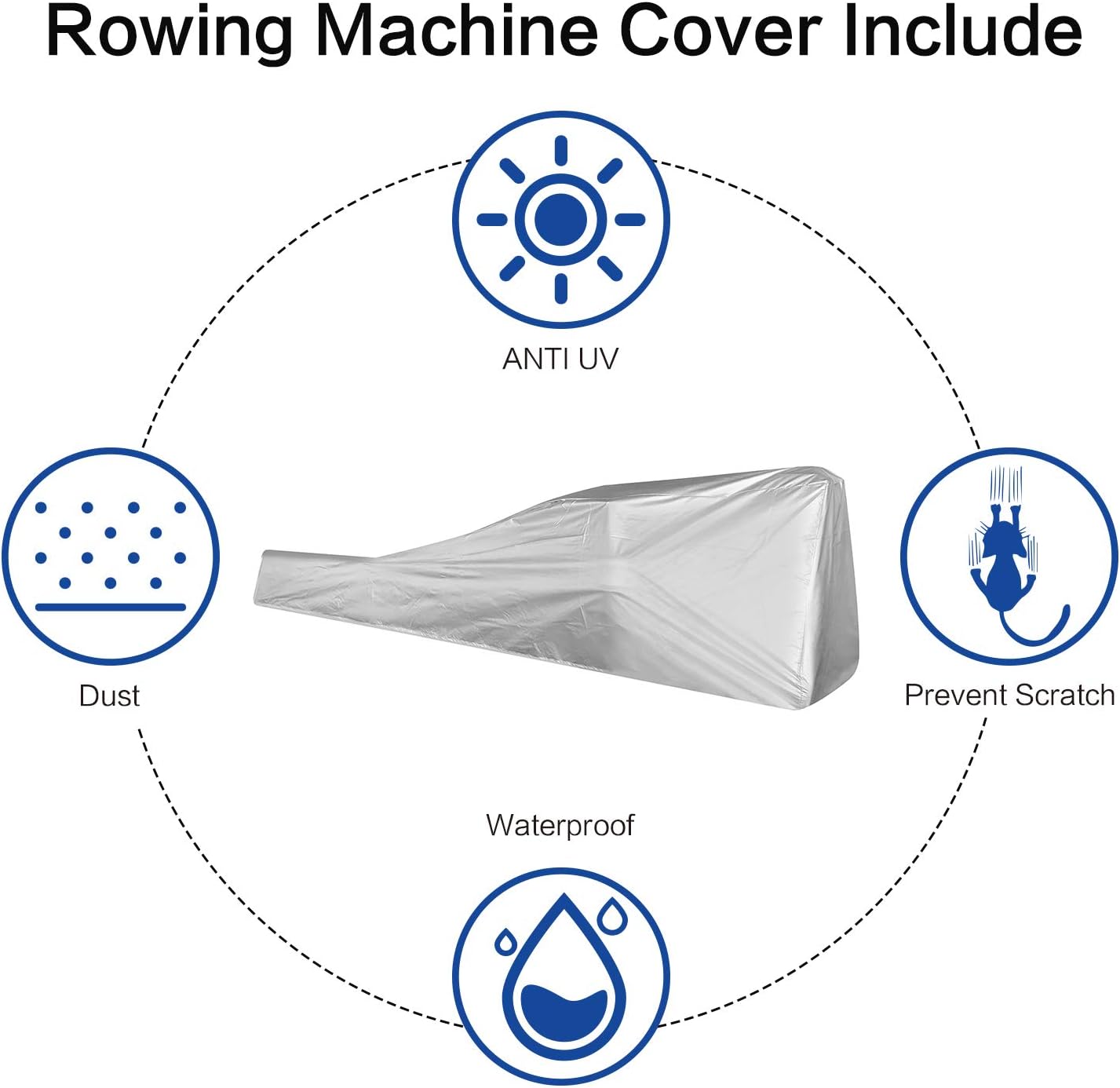 Mr. Captain Rowing Machine for Home Use,Water Resistance Vintage Oak Rower with Bluetooth Monitor