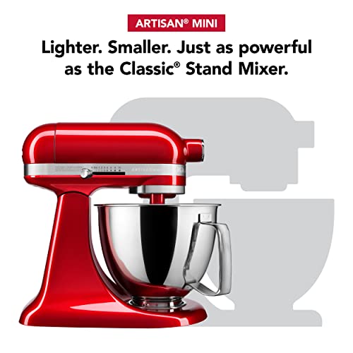 KitchenAid Artisan Mini 3.5 Quart Tilt-Head Stand Mixer - KSM3316X - Candy Apple Red
