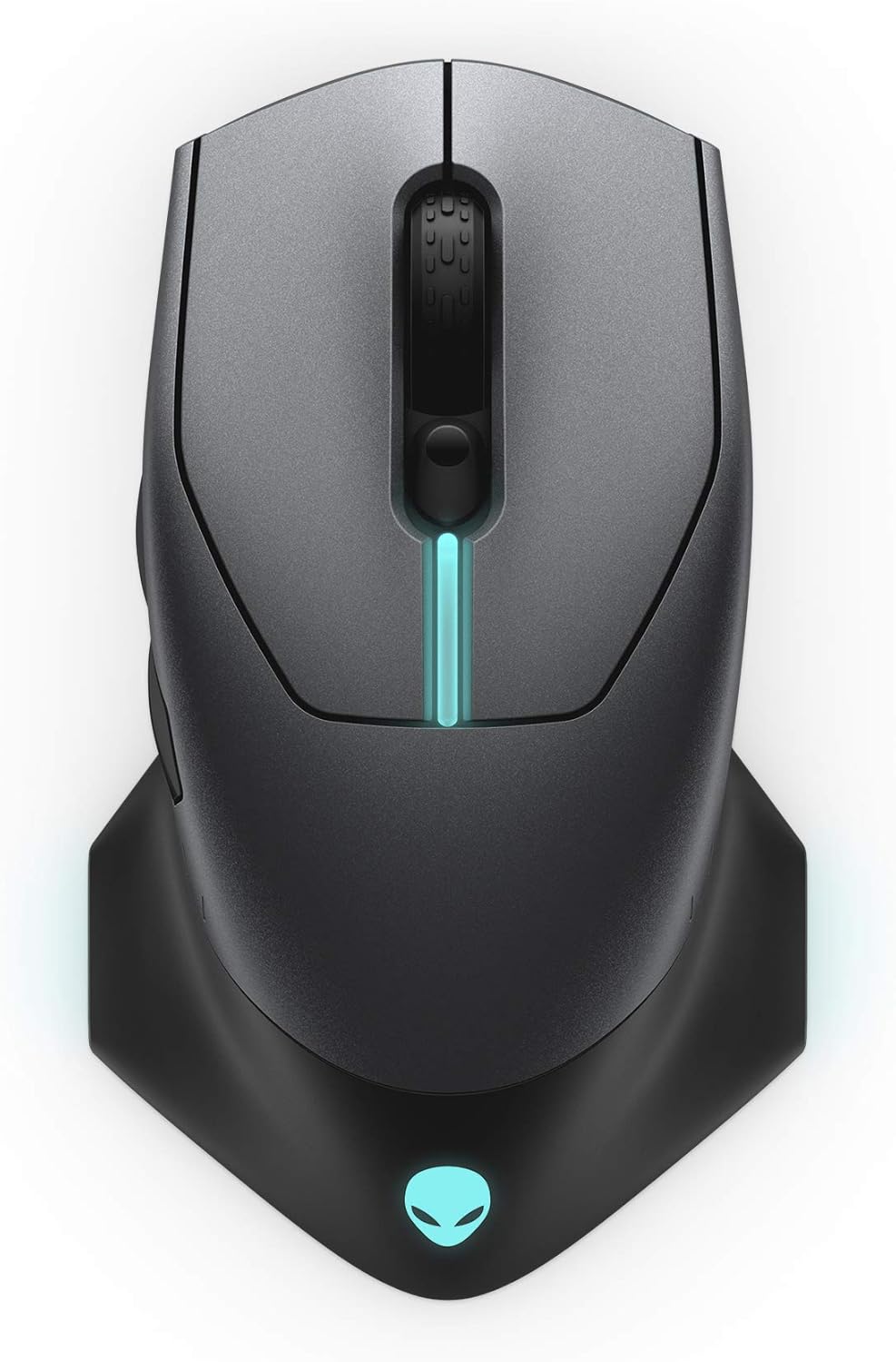 Alienware Wired/Wireless Gaming Mouse AW610M: 16000 DPI Optical Sensor - 350 Hour Rechargeable Battery Life - 7 Buttons - 3-ZONE Alienfx RGB Lighting