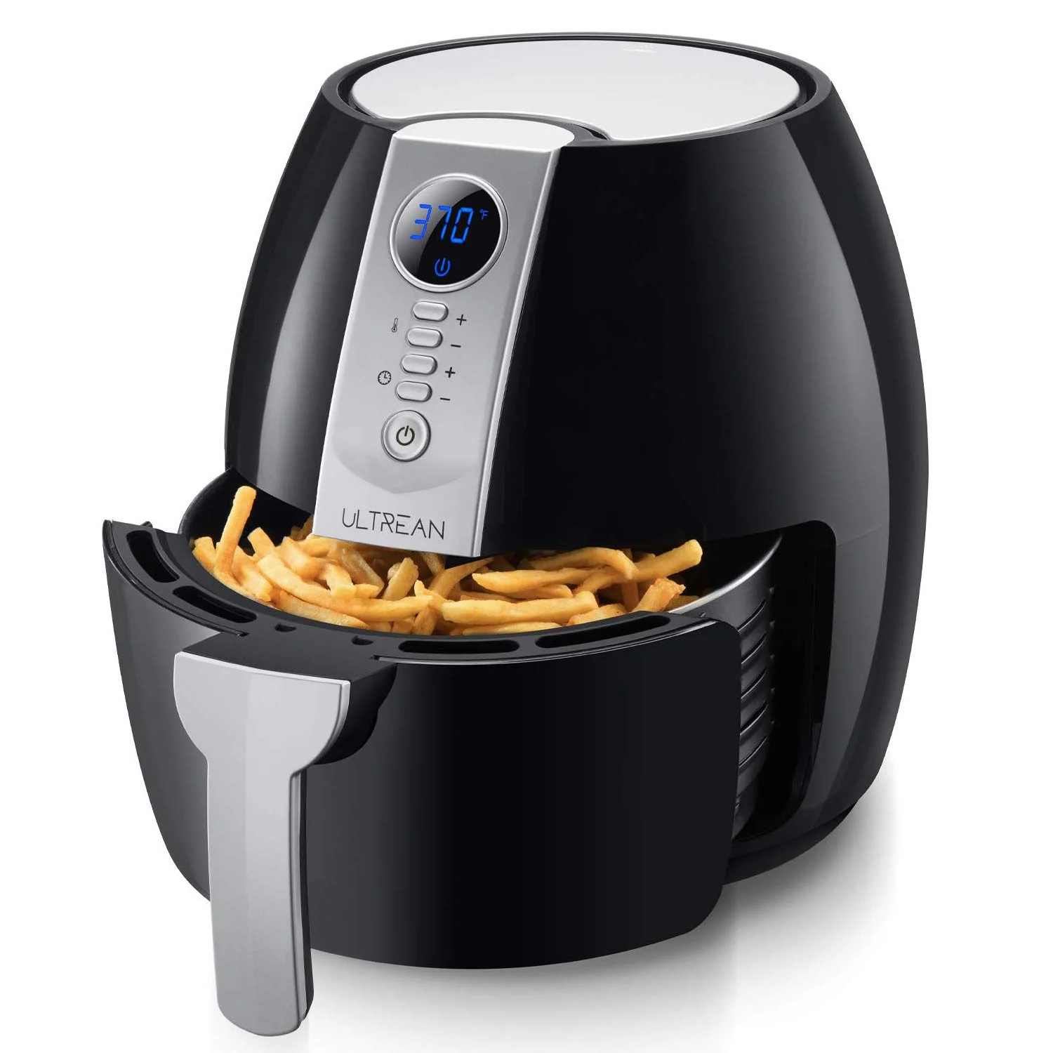 Ultrean Air Fryer, 4.2 Quart Electric Hot Airfryer Oven Oilless Cooker with LCD Digital Screen and Nonstick Frying Pot, UL Certified, 1-Year Warranty, 1500W (Black)