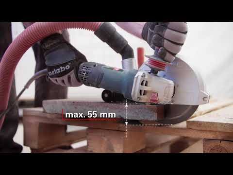 Metabo T 13-125 5x22 Tuckpointing Grinder - 9,600 RPM - 12.0 Amps - w/ Lock-On, Tuckpoint Shroud 600431690